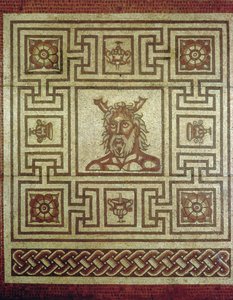 Sea God mosaic, Insula IV Building 8, c.160-190 AD by Roman